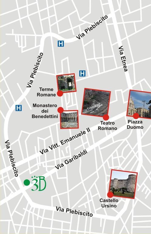Le 3 B Acomodação com café da manhã Catânia Exterior foto